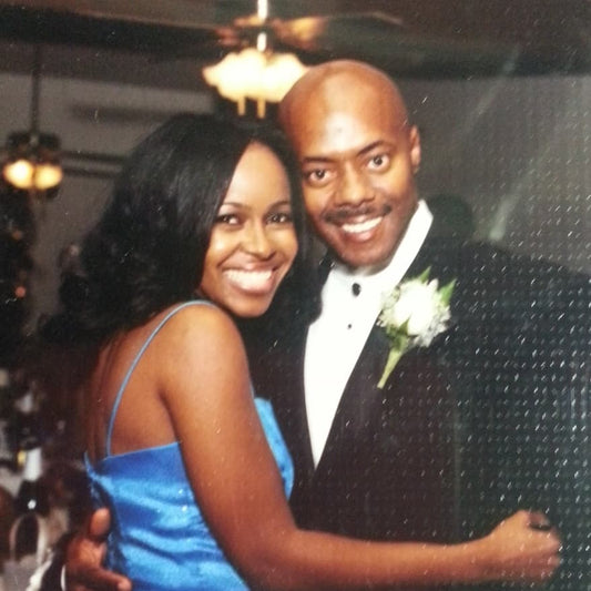 My sister and my husband on our wedding day